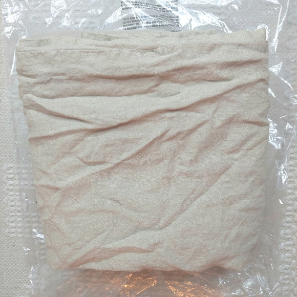 Quince 100% Linen Toffee Fitted Sheet & 2 Pillowcases! Cal. King (861) - Picture 5 of 11